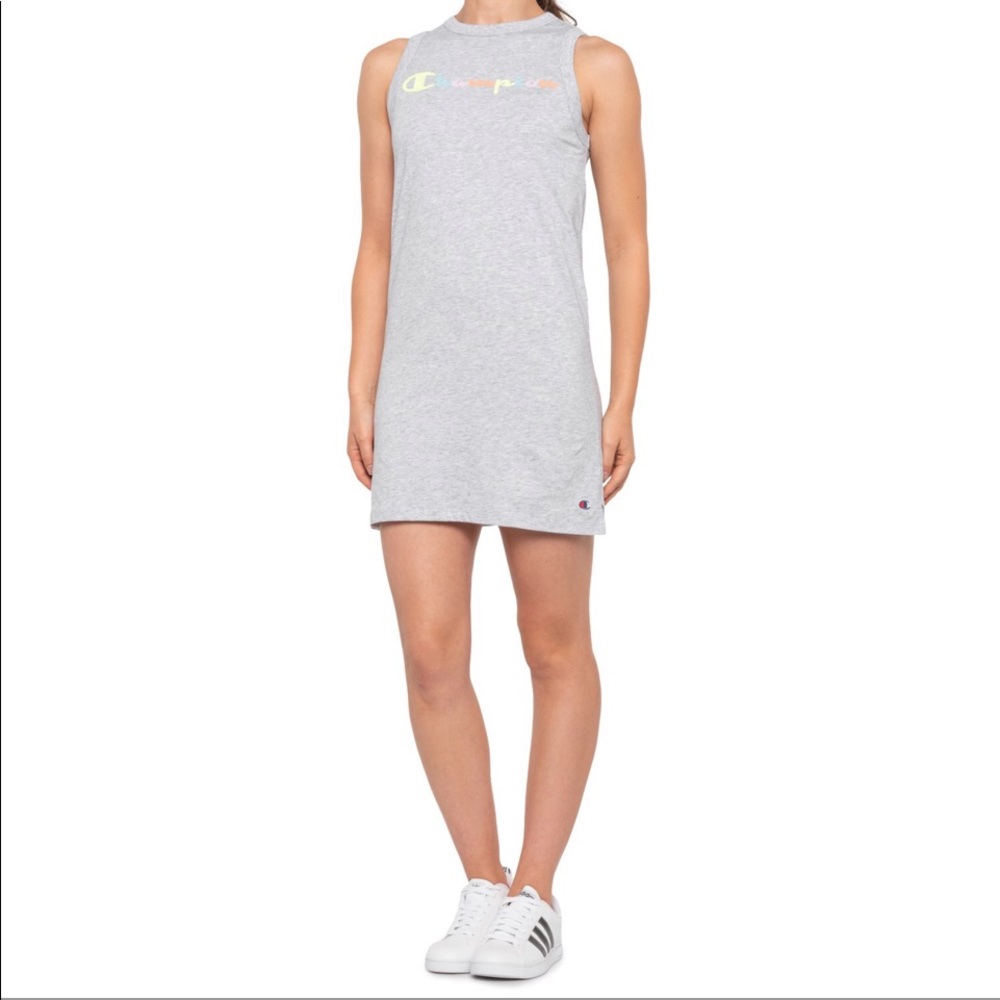 🆕 Champion Campus Tank Dress - Sleeveless Gray size large
